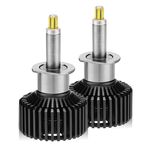 V2 1 paio H1 35W 6000K 4000LM faro LED per auto a 6 lati (bianco freddo)