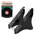 YX024 Portadischi in acrilico Supporto per espositore per CD da tavolo per libri (nero)