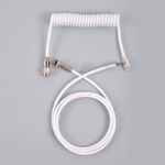 Connettore per aviazione per computer con cavo per tastiera meccanica USB-C/Type-C, lunghezza cavo: 3 m (bianco)