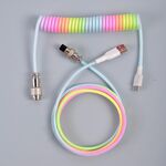 Connettore per aviazione per computer con cavo per tastiera meccanica USB-C/Type-C, lunghezza cavo: 3 m (colorato)