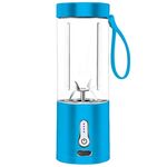 Mini spremiagrumi elettrico portatile multifunzionale USB ricaricabile con tazza per estrattore di succo (blu)