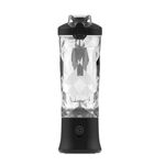 Mini frullatore elettrico portatile multifunzionale con ricarica USB per succo di frutta (nero)