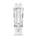 Mini frullatore elettrico portatile multifunzionale con ricarica USB per succo di frutta (bianco)