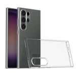Per Samsung Galaxy S24 Ultra 5G Custodia per telefono in TPU con texture impermeabile (trasparente)