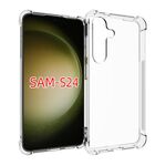 Per Samsung Galaxy S24 5G Custodia per telefono in TPU antiurto e antiscivolo (trasparente)