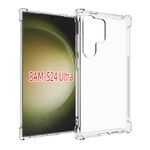 Per Samsung Galaxy S24 Ultra 5G Custodia per telefono in TPU antiurto e antiscivolo (trasparente)