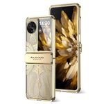Per OPPO Find N3 Flip Angel Wings Custodia per telefono elettrolitico smerigliato (oro)