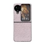 Custodia per telefono antiurto satinata con glitter Flip OPPO Find N3 (rosa)