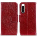 Custodia in pelle per Sony Xperia 10 V Nappa Texture (rosso)