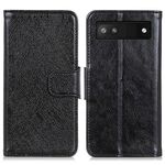 Per Google Pixel 7a Custodia per telefono in pelle nappa texture (nero)