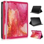 Per custodia per tablet in pelle con cuciture in marmo da 10 pollici (rosa)