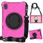 Custodia protettiva in silicone per tablet Samsung Galaxy Tab A 8.4 2020 SM-T307 Spider King (rosa rossa)