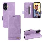 Custodia per telefono in pelle con chiusura magnetica per Realme C55 (viola)