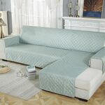 Cuscino per animali domestici antiscivolo impermeabile Copridivano monopezzo assemblato, dimensioni: destra-200x270 cm (verde chiaro)