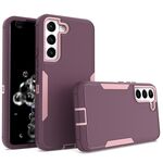 Per Samsung Galaxy S22 5G 2 in 1 custodia magnetica per PC + TPU (viola rosso+rosa)