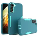 Per Samsung Galaxy S22+ 5G 2 in 1 custodia magnetica per PC + TPU (blu + blu verde)