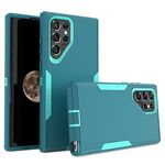 Per Samsung Galaxy S22 Ultra 5G 2 in 1 custodia magnetica per PC + TPU (blu + blu verde)
