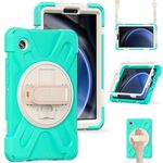 Per Samsung Galaxy Tab A9+ Maniglia rotante TPU + Custodia per tablet PC (verde)