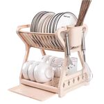 Scolapiatti per riporre i piatti su più livelli da cucina (modello B, colore albicocca)