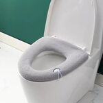 Copriwater universale lavabile in maglia, copriwater caldo addensato per la casa, stile: con manico grigio