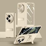 Per OPPO Find N3 Custodia sensibile alla pelle con cerniera integrale Custodia antiurto per telefono (Oro)