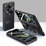 Per OPPO Find N3 Pioneer Skin-Feel Case-film Cerniera integrale Custodia antiurto per telefono (Nero)