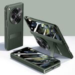Custodia per telefono antiurto con cerniera integrale per OPPO Find N3 Pioneer Skin-Feel Case-film (verde)
