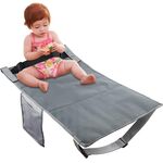 Cuscino da viaggio portatile per estensione del sedile dell'aereo per bambini 79 x 44 cm (grigio)
