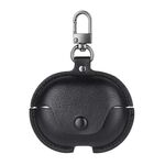 Custodia protettiva per auricolari in pelle business per Huawei FreeBuds Pro 3 con gancio (nero)