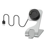 Per Venu3 / Venu3S / Vivoactive 5 Supporto per caricabatterie magnetico portatile in metallo con funzione dati (grigio)