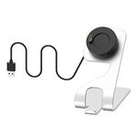 Per Venu3 / Venu3S / Vivoactive 5 Supporto per caricabatterie magnetico portatile in metallo con funzione dati (Argento)