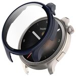 Per Amazfit Balance A2286 PC + custodia protettiva per orologio integrata con pellicola temperata (blu inchiostro)