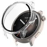 Per Amazfit Balance A2286 PC + custodia protettiva per orologio integrata con pellicola temperata (bianco trasparente)