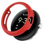 Custodia protettiva per orologio PC vuota in confezione mezza per Google Pixel Watch 2 (rossa)