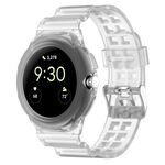 Per Google Pixel Watch 2 cinturino in silicone integrato completamente chiuso (trasparente)