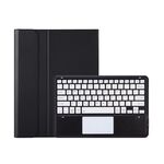 Per Lenovo Xiaoxin Pad Pro 12,7 pollici AM24-A TPU Custodia in pelle ultrasottile staccabile per tablet con tastiera Bluetooth e touchpad (Nero Bianco)