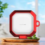 Per Samsung Buds Live / Buds2 / Pro / 2Pro Custodia protettiva per auricolari wireless trasparente in TPU + PC con interruttore (rosso)