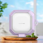 Per Samsung Buds Live / Buds2 / Pro / 2Pro Custodia protettiva per auricolari wireless trasparente in TPU + PC con interruttore (viola)