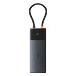 Docking station Baseus Metal Gleam Series II 11 in 1 da tipo C a 2xHDMI+1xDP+4xUSB+1xType-C+1xRJ45+1xSD/TF HUB (nero)