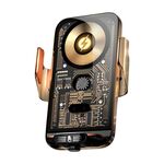 Supporto per auto con presa d'aria per ricarica rapida wireless con allineamento automatico C05 (Oro)