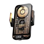 Supporto per auto con presa d'aria per ricarica rapida wireless con allineamento automatico C05 (nero)