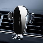Supporto da auto per auto con presa d'aria a ricarica rapida wireless con bloccaggio meccanico D6, stile: standard