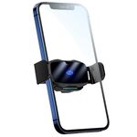 Supporto per auto da auto con presa d'aria per ricarica rapida wireless a induzione a infrarossi D7 (nero)
