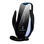 Supporto per auto con presa d'aria per ricarica rapida wireless a induzione a infrarossi G10 (nero)