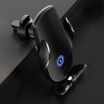Supporto per auto M2 con presa d'aria per ricarica rapida wireless a induzione a infrarossi (nero)
