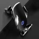 Supporto per auto M2 con presa d'aria per ricarica rapida wireless a induzione a infrarossi (argento)