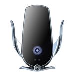 Supporto per auto M3 con presa d'aria per ricarica rapida wireless a induzione a infrarossi (argento)