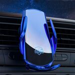 Supporto per auto Q3S con presa d'aria per ricarica rapida wireless a induzione a infrarossi (blu)