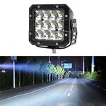 E15 35W / 4000LM / 6000K / DC 9-30V Faro da lavoro quadrato per auto da 5 pollici (luce bianca)