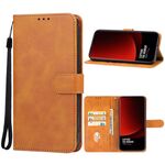 Per la custodia del telefono in pelle Ultra Xiaomi 14 (marrone)